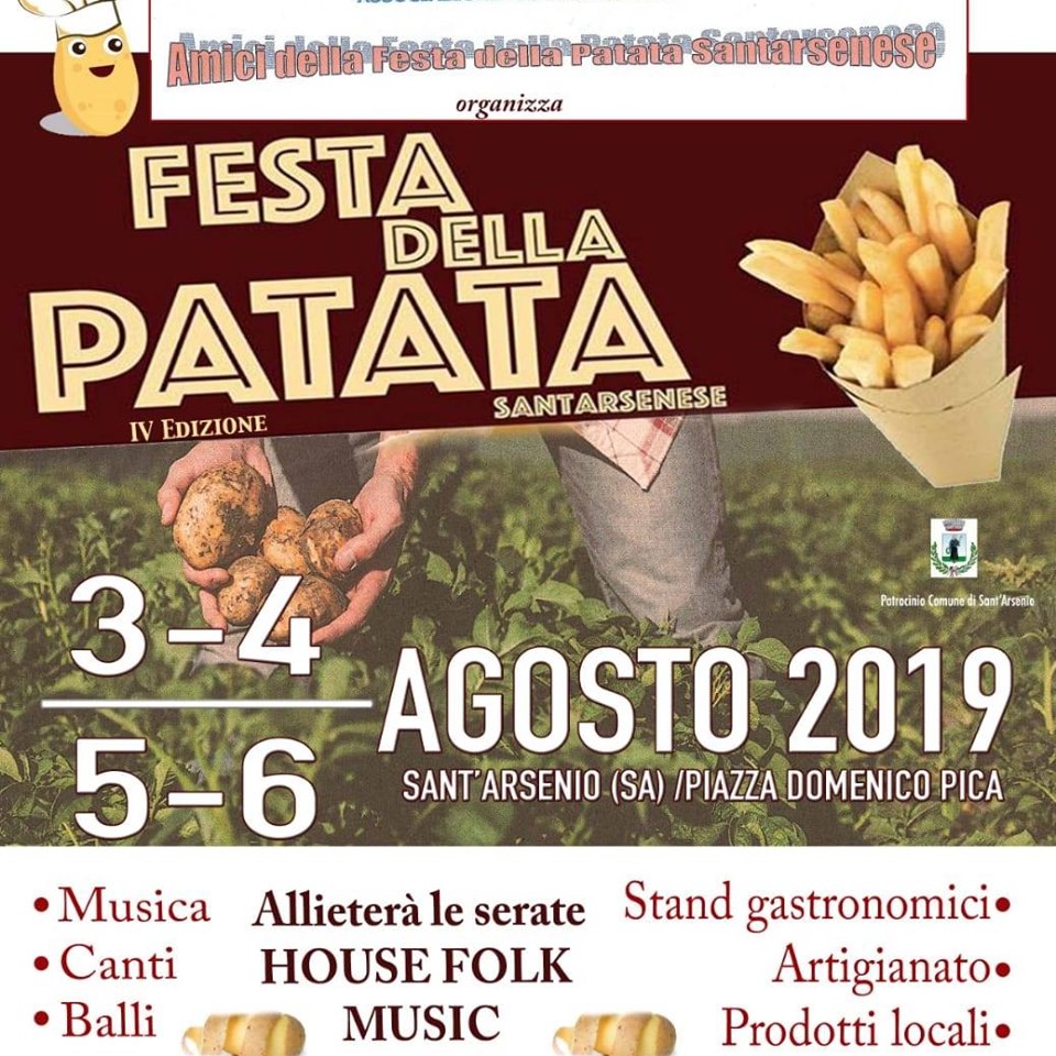 4° Festa della Patata Sant'Arsenese - dal 3 al 6 Agosto 2019