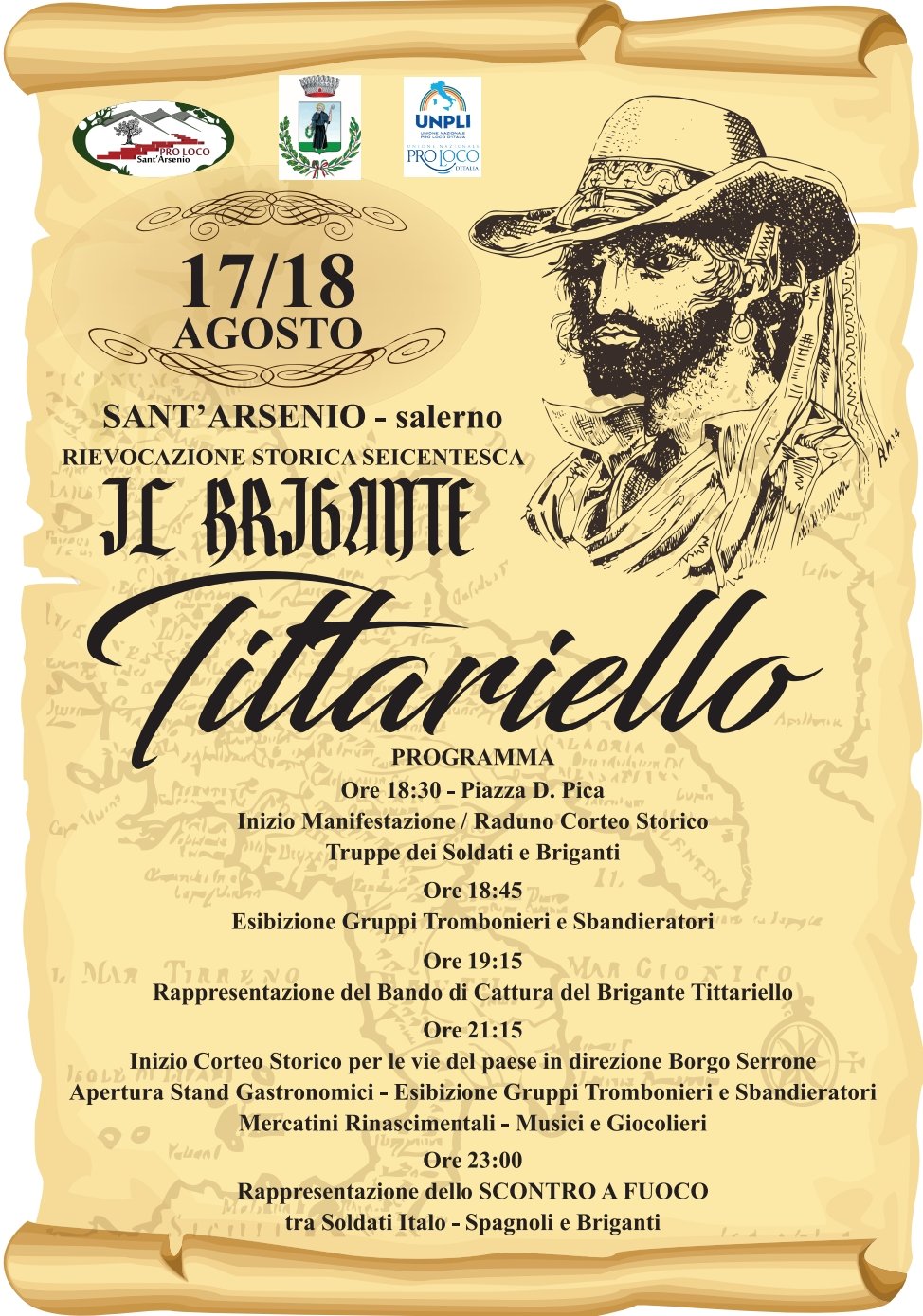 Il-Brigante-Tittariello-2022-SantArsenio-Rievocazione-Storica-Cilento-locandina-programma