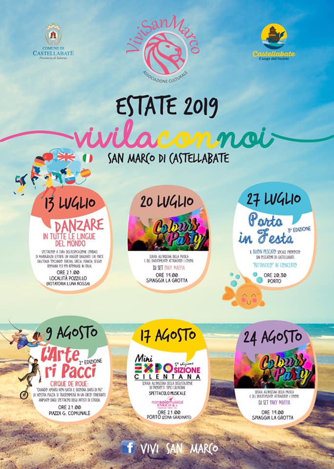 Vivi San Marco di Castellabate - dal 13 Luglio al 24 Agosto 2019