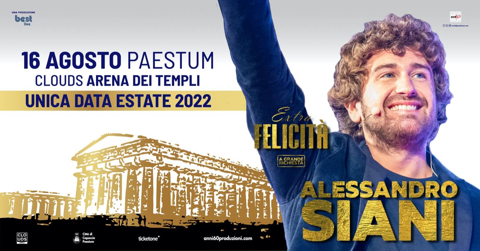 Serata esclusiva con Alessandro Siani - 16 agosto 2022 - Paestum