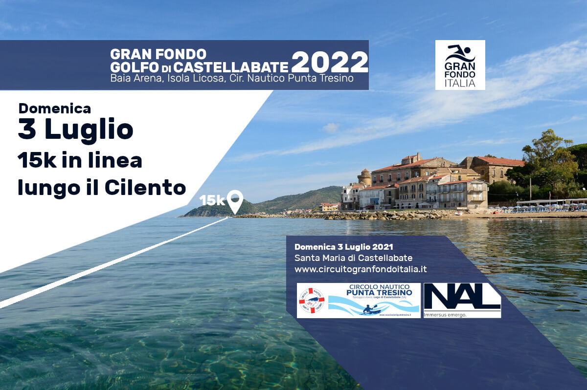 Gran Fondo Italia circuito di nuoto in acque libere - 3 luglio 2022 - Castellabate
